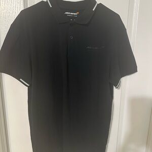 NWOT McLaren Men’s Black Polo with Contrast Trim